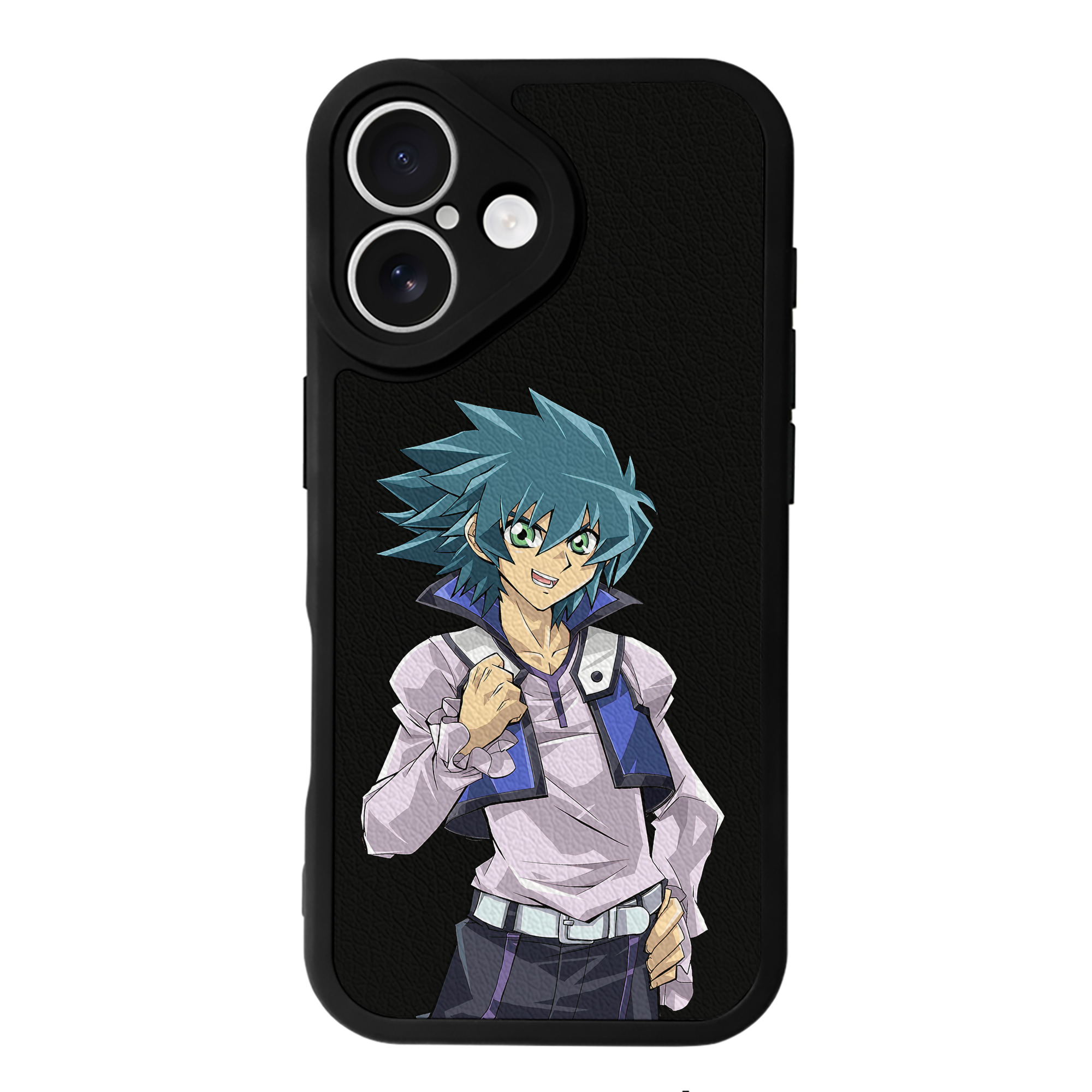 （画像用） 遊☆戯☆王 Yu-Gi-Oh! 【iPhone 16シリーズ対応】シリコンスマホケース（レザー調） 材質：シリコン